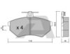 VW 357615115B Brake Pad Set, disc brake